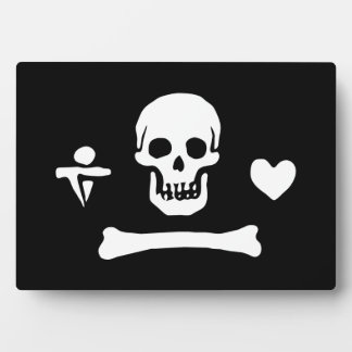 Stede Bonnet Pirate Flag Piratenflagge Fotoplatte