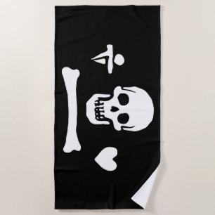 Stede Bonnet Pirate Flag Piratenflagge Strandtuch