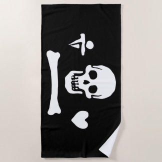 Stede Bonnet Pirate Flag Piratenflagge Strandtuch