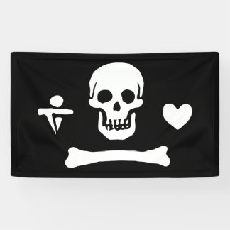 Stede Bonnet Piratenflagge Jolly Roger Banner