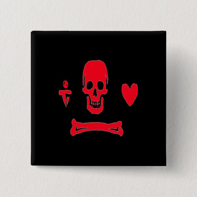 Stede Mütze-Rot Button (Vorderseite)