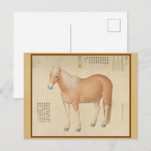 Steed - Pferd hongyuzuo Chinesische Kunst Postkarte