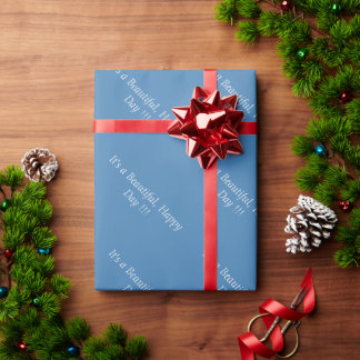 Steel Blue 4682B4 - Custom Message or Blank Geschenkpapier
