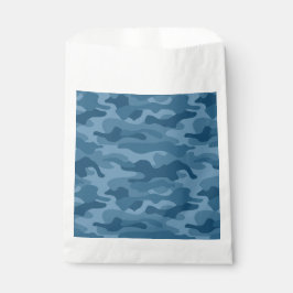Steel Blue Monocolor Camouflage Geschenktütchen