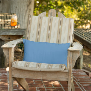 Steel Blue Outdoor Lumbar Pillow Kissen Für Draußen