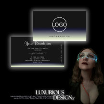 Steel Blue Schwarz-weiß Gradient mit Logo Stilvoll