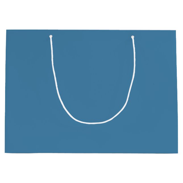 Steel Blue Solid Blank Color Große Geschenktüte (Vorderseite)