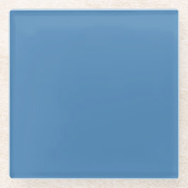 Steel Blue Square Glass Untersetzer
