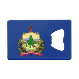 Steel Bottle Opener avec drapeau du Vermont, États