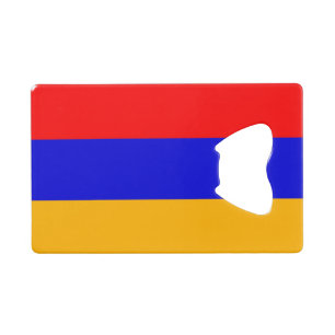 Steel Bottle Opener mit der Flagge Armeniens Geldbeutel Flaschenöffner