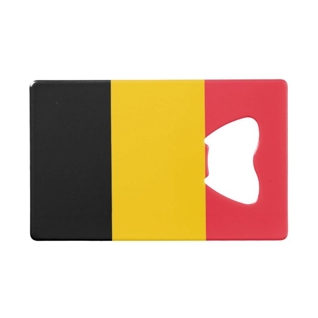 Steel Bottle Opener mit der Flagge Belgiens Geldbeutel Flaschenöffner (Vorderseite (Horizontal))