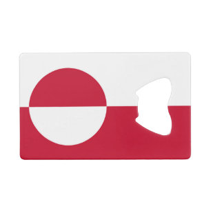Steel Bottle Opener mit der Flagge Grönlands Geldbeutel Flaschenöffner