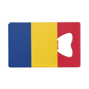 Steel Bottle Opener mit der Flagge Rumäniens Geldbeutel Flaschenöffner