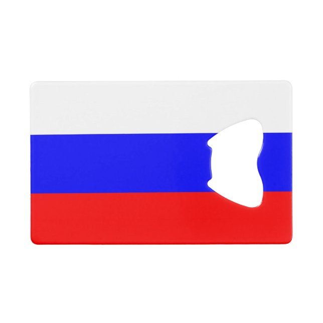 Steel Bottle Opener mit der Flagge Russlands Geldbeutel Flaschenöffner (Vorderseite (Horizontal))