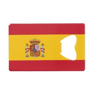 Steel Bottle Opener mit der Flagge Spaniens Geldbeutel Flaschenöffner