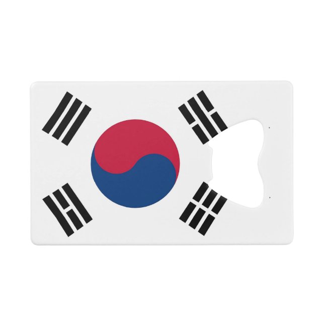 Steel Bottle Opener mit der Flagge Südkoreas Geldbeutel Flaschenöffner (Vorderseite (Horizontal))