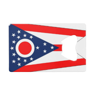 Steel Bottle Opener mit der Flagge von Ohio Staat Geldbeutel Flaschenöffner