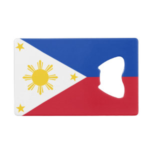 Steel Bottle Opener mit Flagge der Philippinen Geldbeutel Flaschenöffner