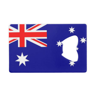 Steel Bottle Opener mit Flagge von Australien Geldbeutel Flaschenöffner