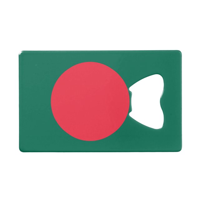 Steel Bottle Opener mit Flagge von Bangladesch Geldbeutel Flaschenöffner (Vorderseite (Horizontal))