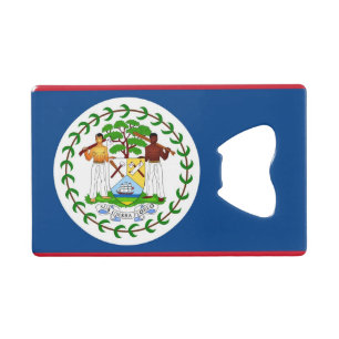 Steel Bottle Opener mit Flagge von Belize Geldbeutel Flaschenöffner