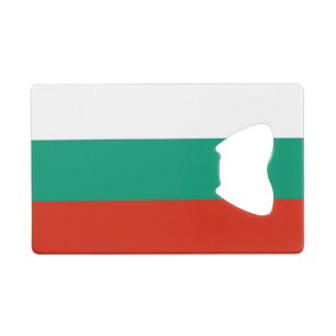 Steel Bottle Opener mit Flagge von Bulgarien Geldbeutel Flaschenöffner