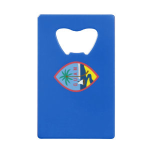 Steel Bottle Opener mit Flagge von Guam, USA Geldbeutel Flaschenöffner