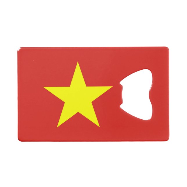 Steel Bottle Opener mit Flagge von Vietnam Geldbeutel Flaschenöffner (Vorderseite (Horizontal))