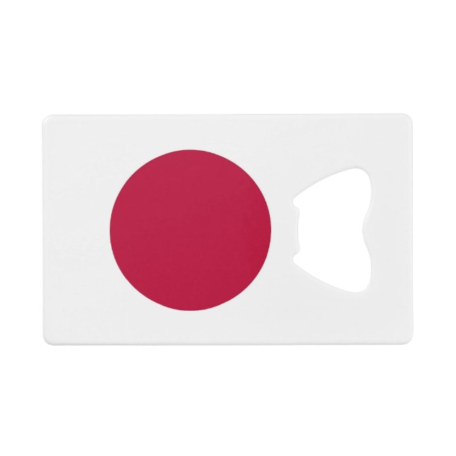 Steel Bottle Opener mit japanischer Flagge Geldbeutel Flaschenöffner (Vorderseite (Horizontal))