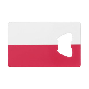 Steel Bottle Opener mit polnischer Flagge Geldbeutel Flaschenöffner