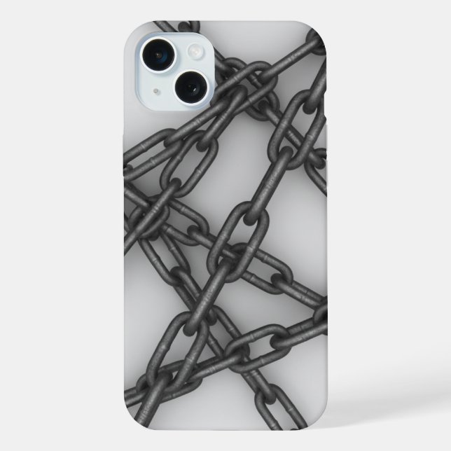 Steel Chain iPhone 15 Plus Hülle (Rückseite)