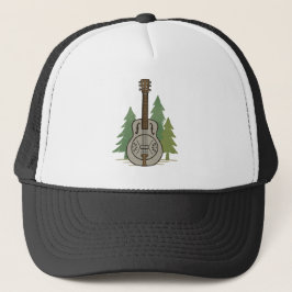 Steel Dobro Forest-Rustic Music Lover trucker hat Truckerkappe