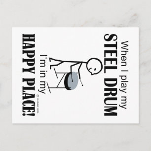 Steel Drum Happy Place Postkarte
