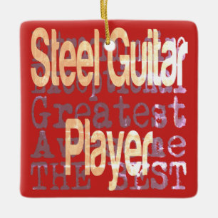Steel Guitar Player Extraordinator Keramikornament