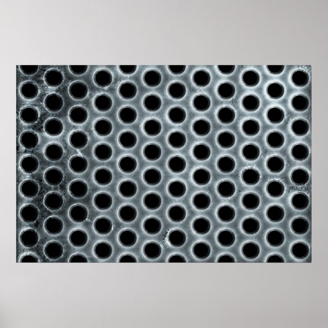 Steel Holes Metal Mesh Muster Poster (Vorne)
