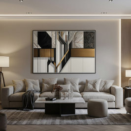 Steel Leaves Leinwanddruck