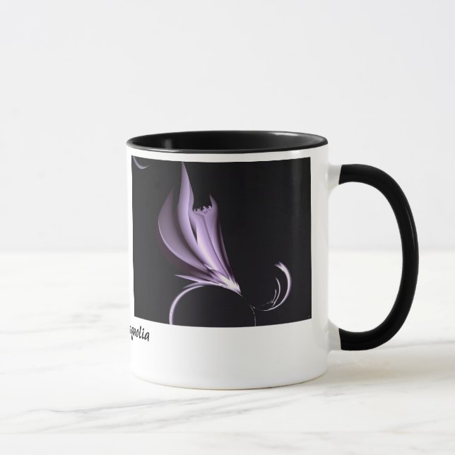 Steel Magnolia Abstrakt Coffee Tasse (Rechts)