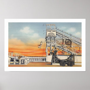 Steel Pier - Atlantic City 11x17 Druck Poster