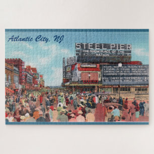 Steel Pier - Atlantic City Large Puzzle