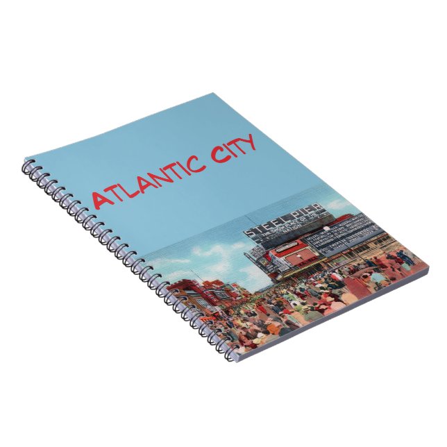 Steel Pier - Atlantic City Notebook Notizblock (Rechte Seite)