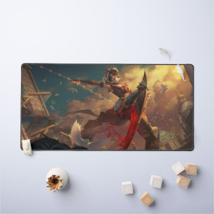 Steel Shadow Gaming Desk Mat Assassin-Ästhetik Schreibtischunterlage