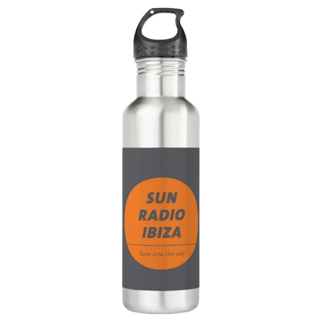 Steel Sport Bottle by Sun Radio Ibiza  Edelstahlflasche (Vorderseite)