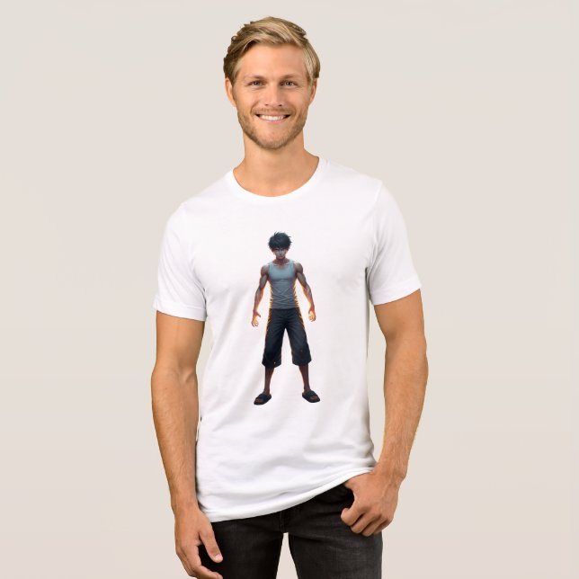 Steel Stance | Full-Body Anime Warrior Front Shirt (Vorderseite voll)