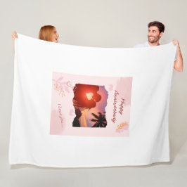Steel Watercolor Fleece Blanket Mystical Comfort