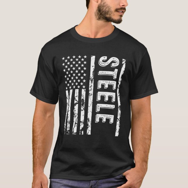 Steele Nachname Funny Nachname Team Steele Familie T-Shirt (Vorderseite)