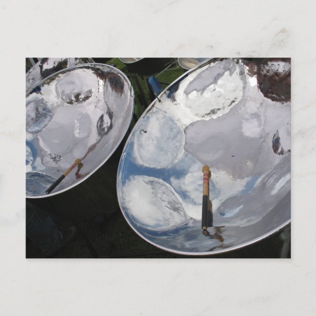 Steelpan, nationales Musikinstrument Postkarte (Vorderseite)
