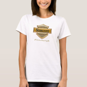 Steeltown Goldlogoangepasstes Babydoll-T-Shirt T-Shirt