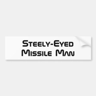 Steely-Mit Augen Missile Man Autoaufkleber