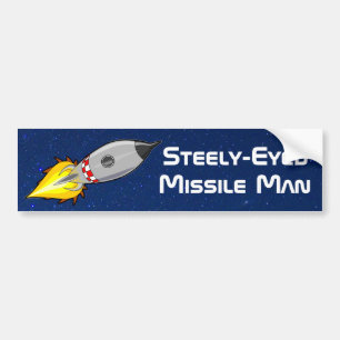 Steely-Mit Augen Missile Man Autoaufkleber