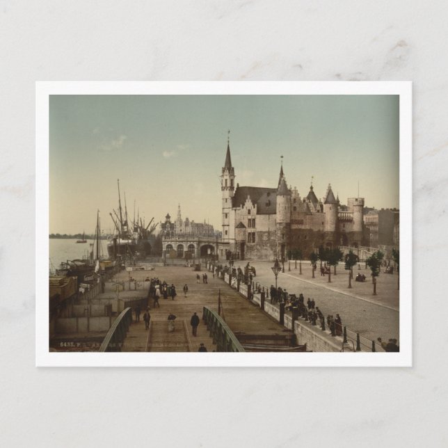 Steen, Antwerpen, Belgien Postkarte (Vorderseite)